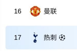 下克上?英超第17热刺击败英超第16曼联，夺得欧联冠军进军欧冠